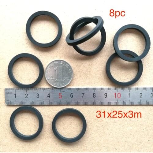8pcs 31x25x3mm wheel shock absorber for belt pulley cassette deck audio recorder cassette pinch roller Stereo player