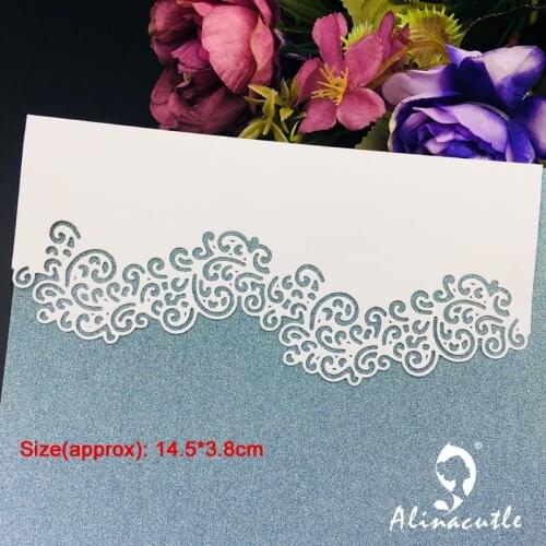 Metal Cutting Die Lace Border Scrapbooking Paper craft album Handmade Card Cutter Punch art cutter Alinacutle
