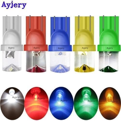 AYJERY 1000PCS 12V T10 F8 LED 194 168 SMD Car Lights White Blue Red Yellow W5W Led Wedge Side Bulbs Lamp Parking Clearance Light