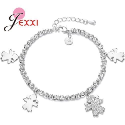 Lovely Baby Shape Pendant White Bracelet 925 Sterling Silver Luxury Romantic Gift For Lover/Girlfriend/Sister/Mother