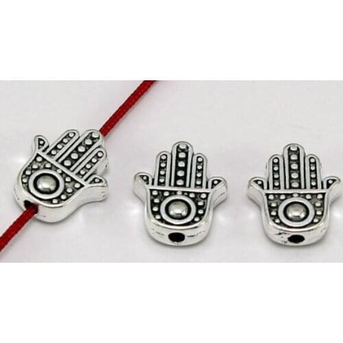 10pcs/lot hand Tibetan Silver Bracelets Spacer Beads Handmade Decorative Metal Ball Beads DIY Jewelry For Men fsg4