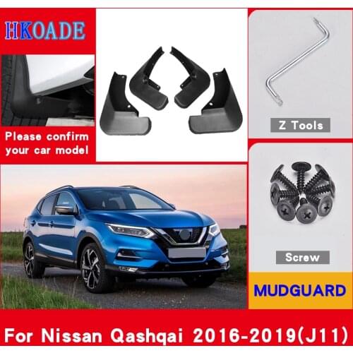 Car Fender Mud Flaps For Nissan Qashqai 2th Gen J11 2014-2019 Mudguards Splash Guards Fender Mudflaps Car Fender Accessories