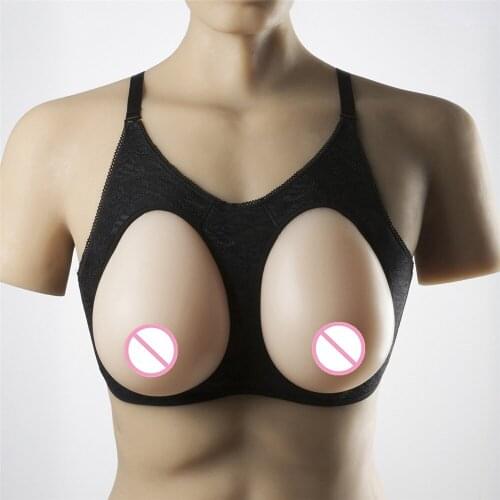 Bra Breast Sets 1800g/Pair Crossdress Silicone Breast Forms Artificial Fake Breast Boobs Transvestism Dressed As Woman