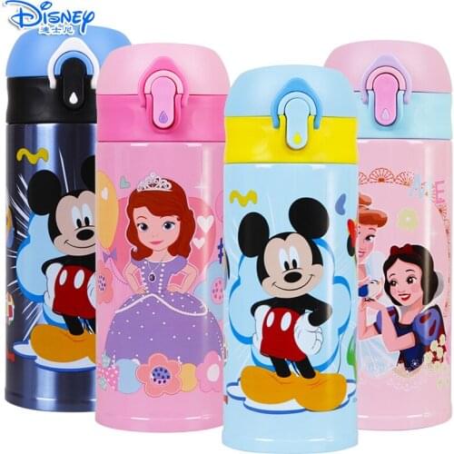 Disney childrens double effect heat preservation cold stainless steel direct drinking cup 350ML double effect cup