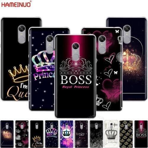 HAMEINUO Fashion Queen Crowns Cover phone Case for Xiaomi redmi 5 4 1 1s 2 3 3s pro PLUS redmi note 4 4X 4A 5A
