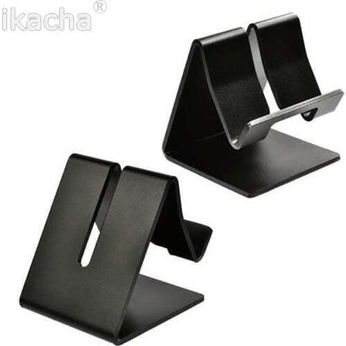 Universal Phone Holder Aluminum Alloy Anti-slip Cell Phone Holders Desktop Desk Mount Phone Stand for iPhone Samsung Tablet