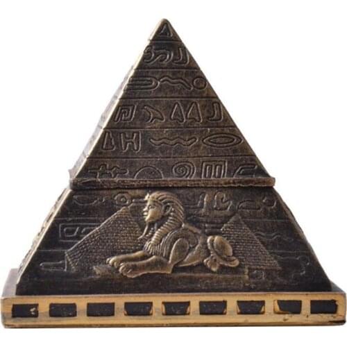 Egyptian Pyramids Storage Box Decorative Resin Statue for Home Decorations European West Creative Gift Figurine Decor Sculpture