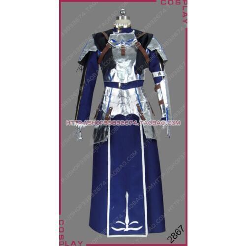 Fate/Grand Order Saber Stage 2 Arthur Pendragon King of Knights Holy Blade Wielder Outfit Cosplay Costume S002