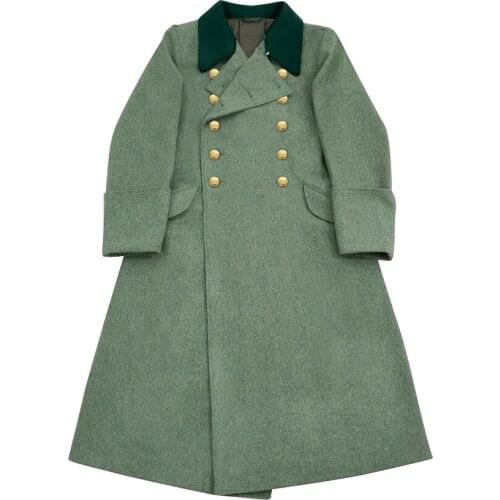 GUGJ-003 WWII German M36 Kriegsmarine Coastal Officer Fieldgrey wool Greatcoat