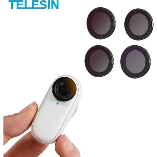 TELESIN For Insta360 Go2 CPL ND Lens Filter Set Optical Glass Aluminum Alloy Frame For Insta360 Go2 Thumb Sports Accessories
