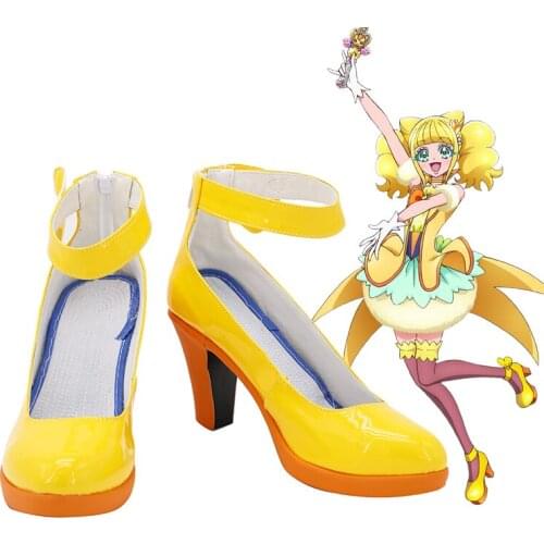 Pretty Cure Heal in Good Precure Cure Sparkle Hiramitsu Hinata Cosplay Shoes Boots Halloween Costume Props Custom Made