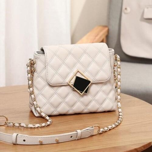 Small Bag 2021 New Trendy leather Messenger Bag Female famous brand summer chain bag fashion all-match shoulder bag female bag