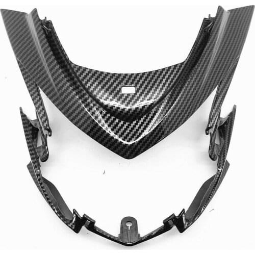 Carbon Fiber Pattern Front Head Light Fairing Cover For SUZUKI GSX-S 750 750Z 2018-2020
