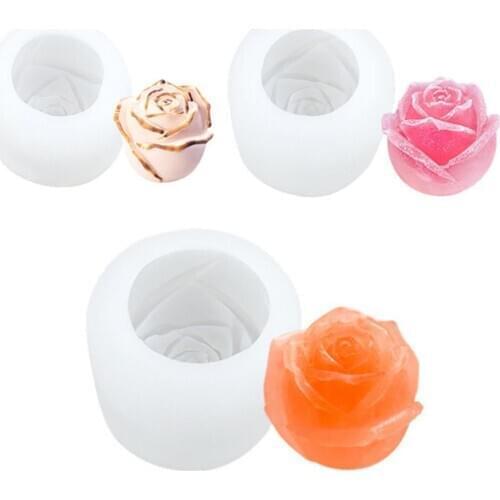 1pcs Transparent Silicone Mold Rose Flowers Resin Jewelry Resin Charms Molds For DIY Decorate Making Clay Molds