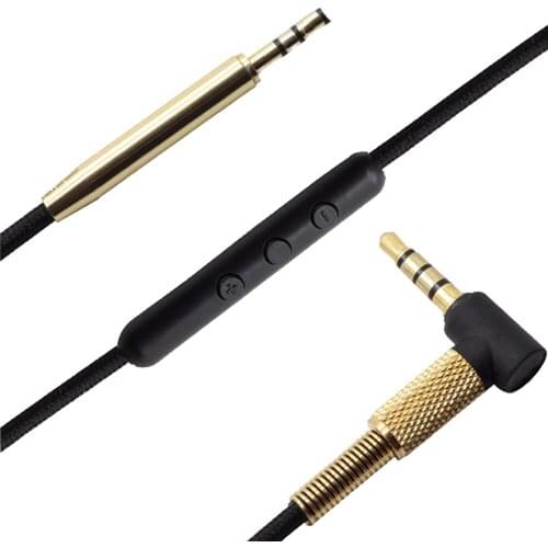 3.5mm to 2.5mm Replacement Audio Cable line For Bose Quiet Comfort 25 QC25 QC35 SoundTrue OE2 OE2i AE2 AE2i Headphones With Mic