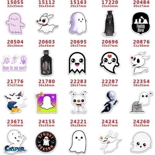 DIY Craft Supplies cartoon character flat back custom planar resins 30 pieces. Halloween resins PR15055