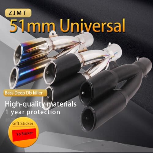 Universal Motorcycle Exhaust Pipe Echappement Moto Motorbike Muffler Escape moto For benelli600 400 502C Ninja 250 R1 R3 R25