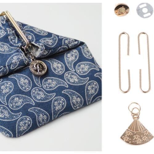 Fan-shaped Metal Coin Purse Bag Frame Clasp Lock Bags Hardware Accessories