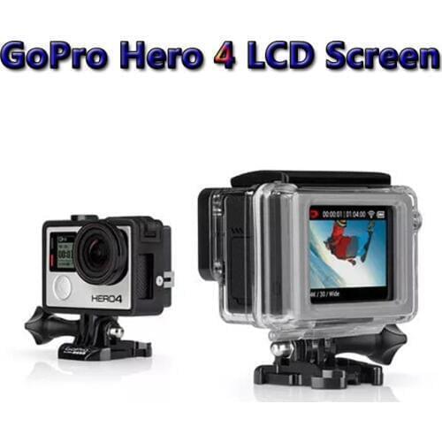 Gopro LCD BacPac Display Screen + LCD Version Waterproof Protective Housing Case BacPac Backdoor Cover For Gopro Hero 3/3+/4