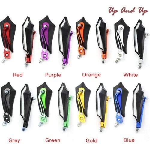 1Pair 8mm 10mm Moto Scooter Rear Side Mirrors Universal Motorcycle Rearview Mirrors