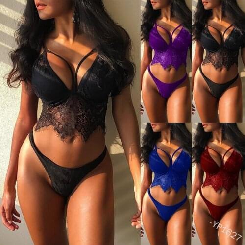 Woman Sexy Bra Set Lace Transparent Hollow Femal Beauty Back Lingerie Hot Erotic Underwear Embroidery Brassiere Brief Sexy Sets