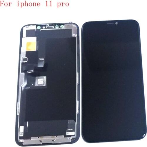 For Iphone 11 pro lcd screen digitizer touch glass with metal full set A2215 A2160 A2217 For iphone 11pro Oled