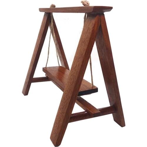 1:12 Scale Mini Dollhouse Swing Garden Decor Furniture Toys Kids Play Toys