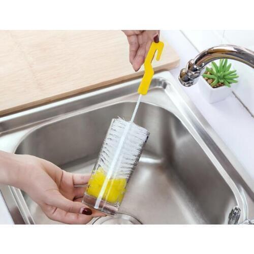 1PC Reusable Stainless Steel Drinking Straws Cleaning Brush Cleans Sippy Cup Straws NX 006
