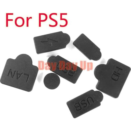 3sets HDM Dust Plug Silicone Dust Proof Cover Stopper Dustproof Case Kits For PS5 Gaming Console Protection Cap Protective Cover