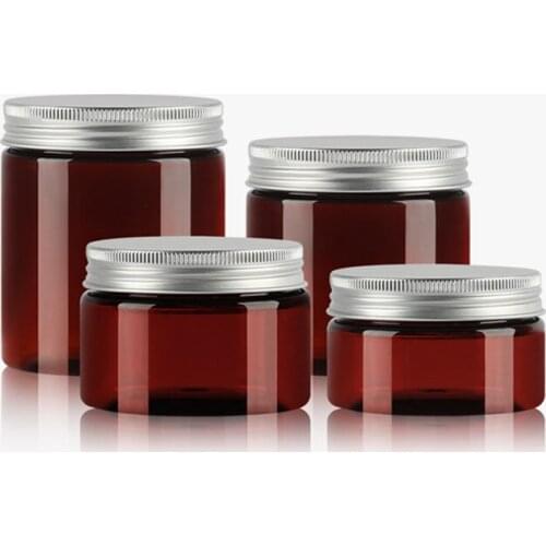 30Pcs 100g/150g/200g/250g Eye Shadow Empty brown Jar Pot Makeup Face Cream Container Portable Cosmetic Refillable Bottles