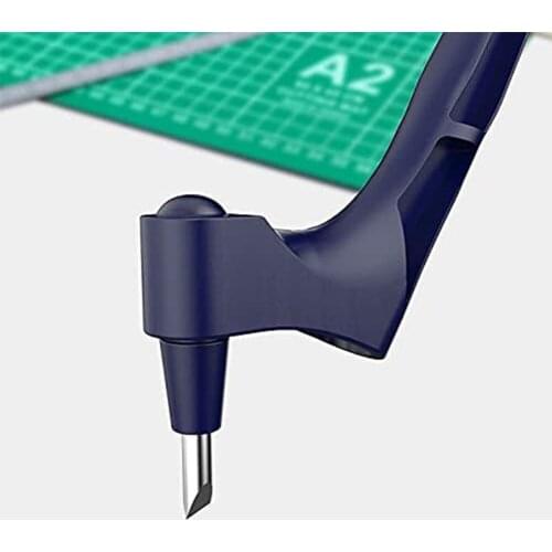 Utility Knife Cutter for Paper Carving Scrapbooking Stainless Steel Paper Pen 360 Degree Rotate Hand Book DIY Stationery Tool