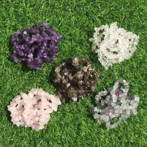 5pcs 100% natural amethyst,rose,clear,rainbow fluorite,smoky Crystal gemstone with holes Metaphysical chakra Healing selling