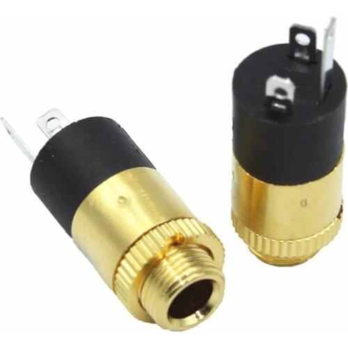 5 Pcs Gold PJ392 3.5mm Stereo Female Sockect Jack 3.5 Audio Headphone Connector Stereo Headphone Audio Video Jack Socket Plug