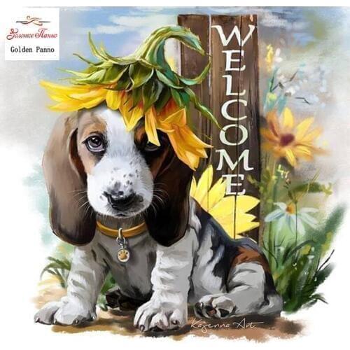 Diamond Painting Full Square 5D Diy Daimond Embroidery Diamant Mosaic Sale Displasy Broderie Diamant Dog Cute Pattern 01