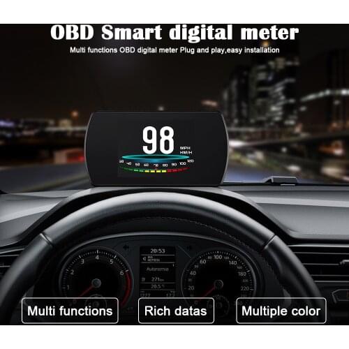 HUD OBD2 Car Digital Car Speedometer Gauge Head Up Display On-board Computer Auto Diagnostic Automotive Intelligent Systems