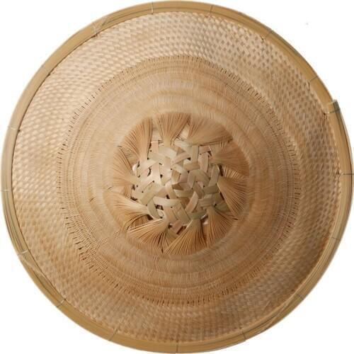 Handmade Bamboo Bucket Chinese Style Retro Idyllic Living Room Wall Decoration Ornaments Painting Pendant