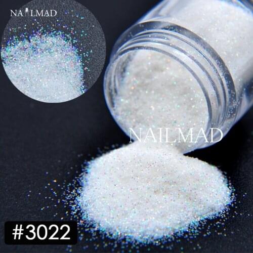 10ml Shiny Colorful White Nail Glitter White Glitter Sequin Nail Art Powder Dust Tips Makeup Manicure Nail Decoration