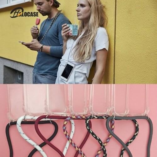 Strap Cord Chain Phone Cover for iPhone 7 8 11 pro XS Max XR X SE 2020 6s Necklace Lanyard Carry For iPhone 7 8 plus 11 pro Case