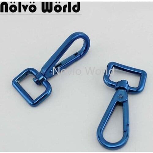10-30pcs IP blue color 61x20mm swivel snap hook 3/4" snap clasp clips for purse bag shoulder strap sewing