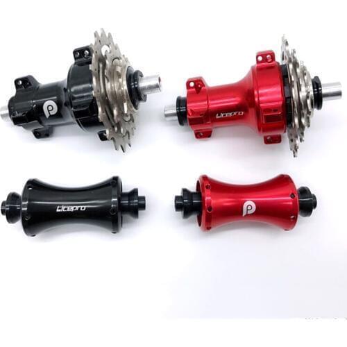 LITEPRO 12/16 Holes Bicycle V Brake Bearing Hub 3 Speed Aluminum Alloy Hubs for 14/16 inch Folding Bike