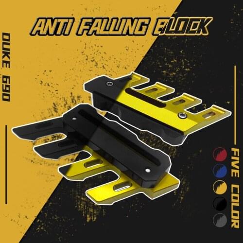 Motorcycle mudguard side protection block for KTM DUKE125 200 duke 390 690 front fender side anti-fall slider