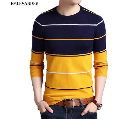 Sueteres hombre 2019 Plus Size 4XL 65% Wool O-neck Sweater Men