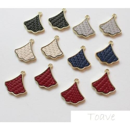 Autumn and winter retro umbrella-shaped imitation leather alloy pendant Joker temperament diy earring material accessories