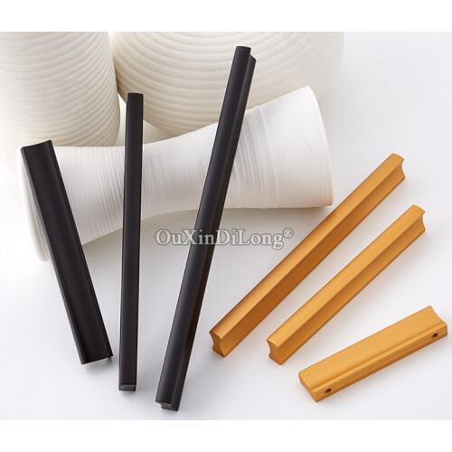 Plus Length 10PCS European Solid Kicthen Cabinet Door Handles Wardrobe Cupboard Drawer Cabinet Pulls Handles Furniture Hardware