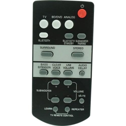 Remote Control For Yamaha YAS-105 ZP80760 YAS-CU203 YAS-203BL Powered home theater Sound Bar Soundbar Audio System