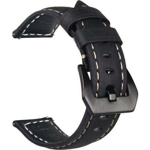 Watchband 20mm 22mm Crazy Horse Genuine Leather Watch Band Vintage Watch Strap for Tissot Seiko Samsung Huawei Huami watchband