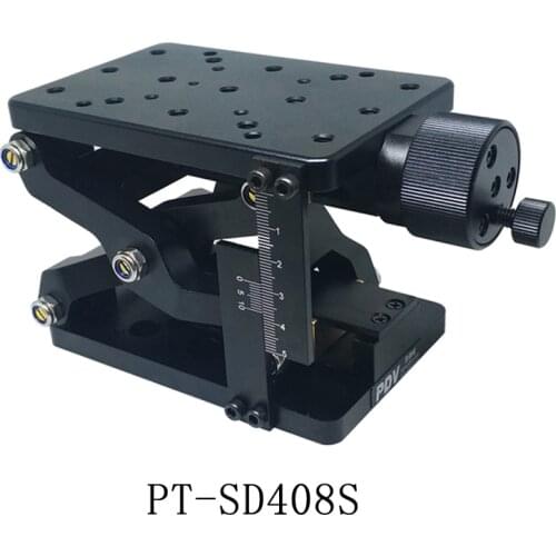 PT-SD408S precision manual lifting platform, Z-axis elevator, size 120*80mm stroke 60 mm bearing 20kg