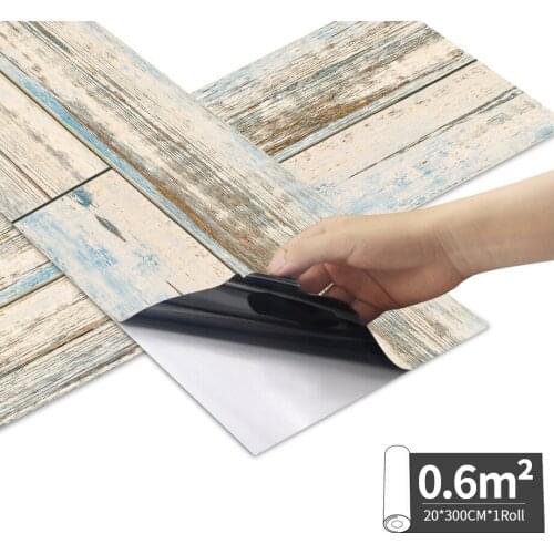 7.87''x118.11'' Wood grain wall sticker Self Adhesive Removable Decorative Film Wood Grain Wallpaper for Countertop Kitchen DIY