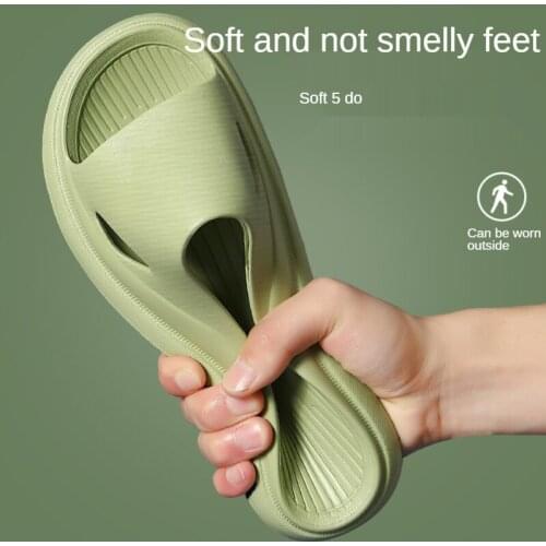 Women Thick Platform Slippers Summer Beach Eva Soft Sole Slide Sandals Leisure Men Ladies Indoor Bathroom Anti-slip Shoes