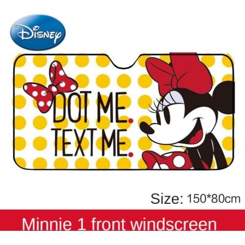 Disney Mickey Mouse Minnie Marvel Spider-Man Car Front Sunshade Car Interior Windshield Sunscreen Heat Insulation Sunshade